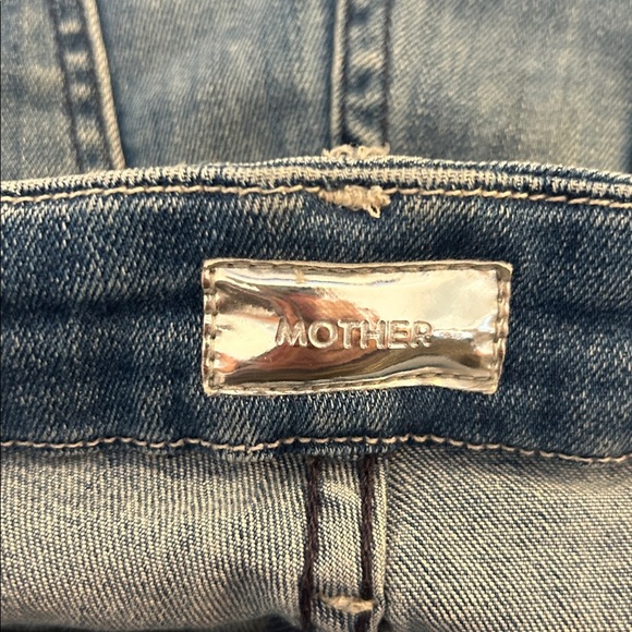 Mother The Looker in Graffiti Girl Classic Denim Distressed Skinny Jeans Size 29 - Picture 8 of 10
